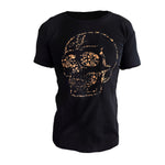 Load image into Gallery viewer, MVL Gold line &quot;Flower skull&quot; T-shirt