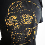 Load image into Gallery viewer, MVL Gold line &quot;Flower skull&quot; T-shirt