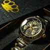 Bientôt disponible.... Montre-bracelet automatique MVL "Double skull" avec mouvement japonais