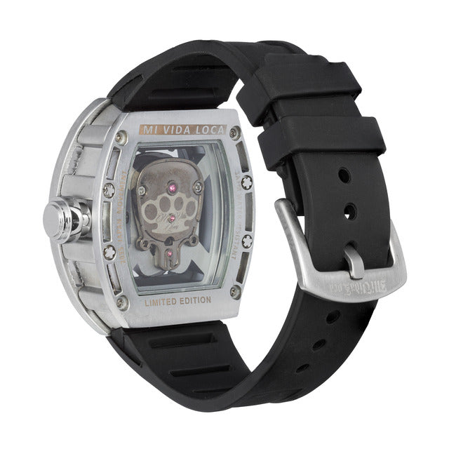 MVL "Skull" Limited Edition Uhr - Silber/Schwarz