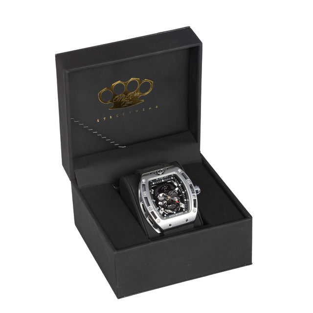 Montre Édition Limitée MVL "Skull" - Argent/Noir