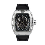 Laden Sie das Bild in den Galerie-Viewer, MVL &quot;Skull&quot; Limited Edition Uhr - Silber/Schwarz