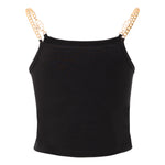 Load image into Gallery viewer, MVL &quot;ribatats&quot; woman chain top - black