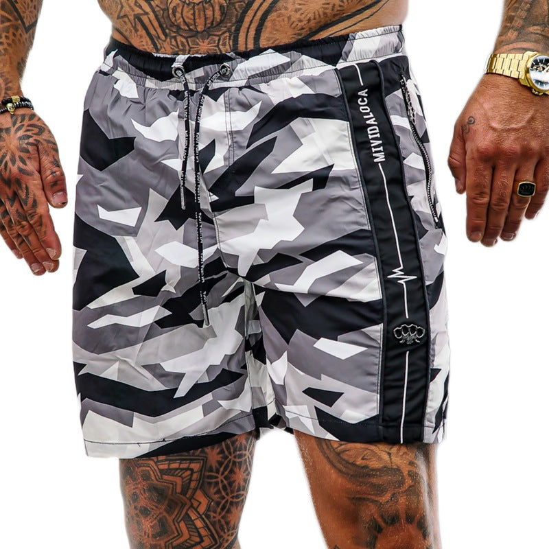 MVL sorte & grå camo badeshorts