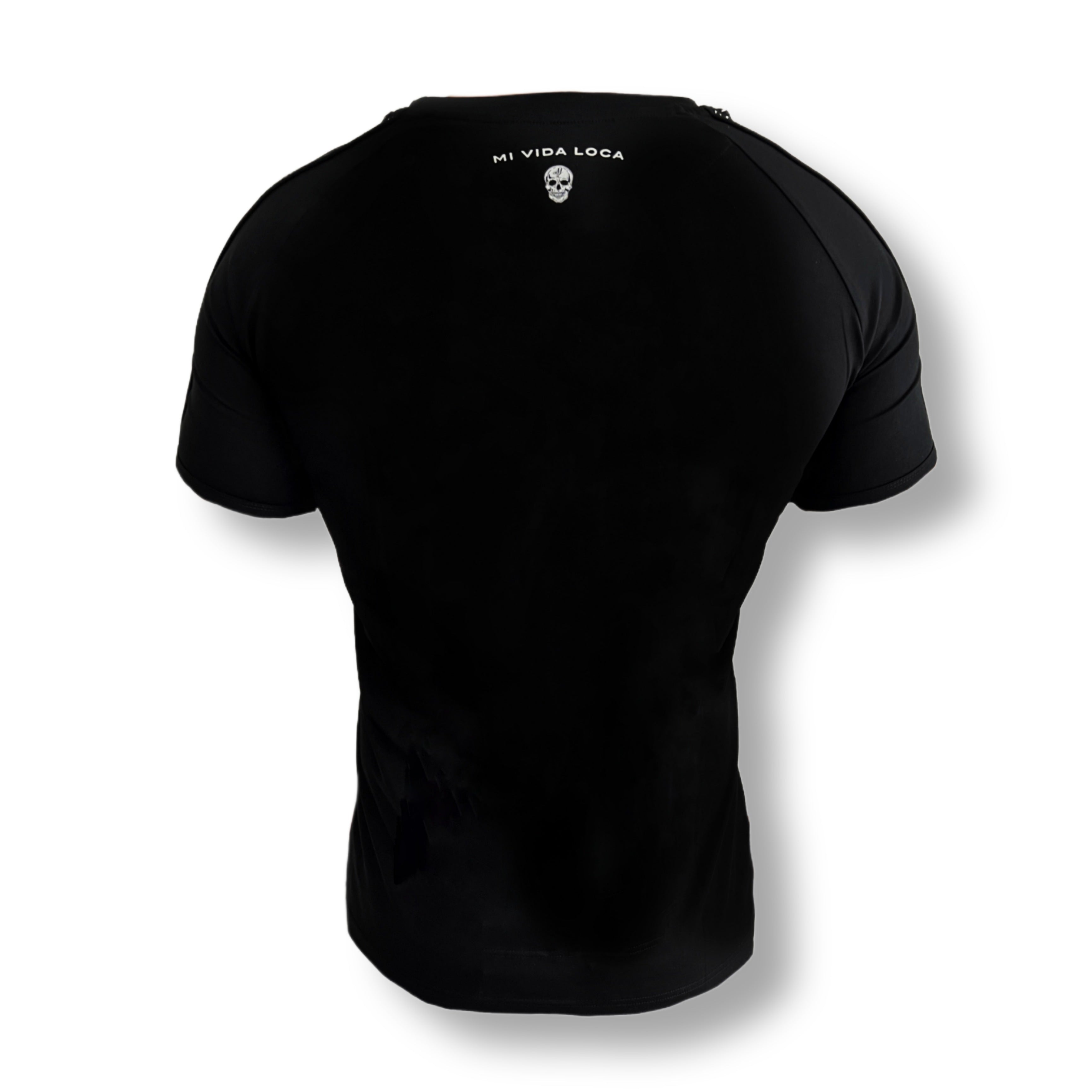 MVL Skull line - Flower of life basic T-shirt - black