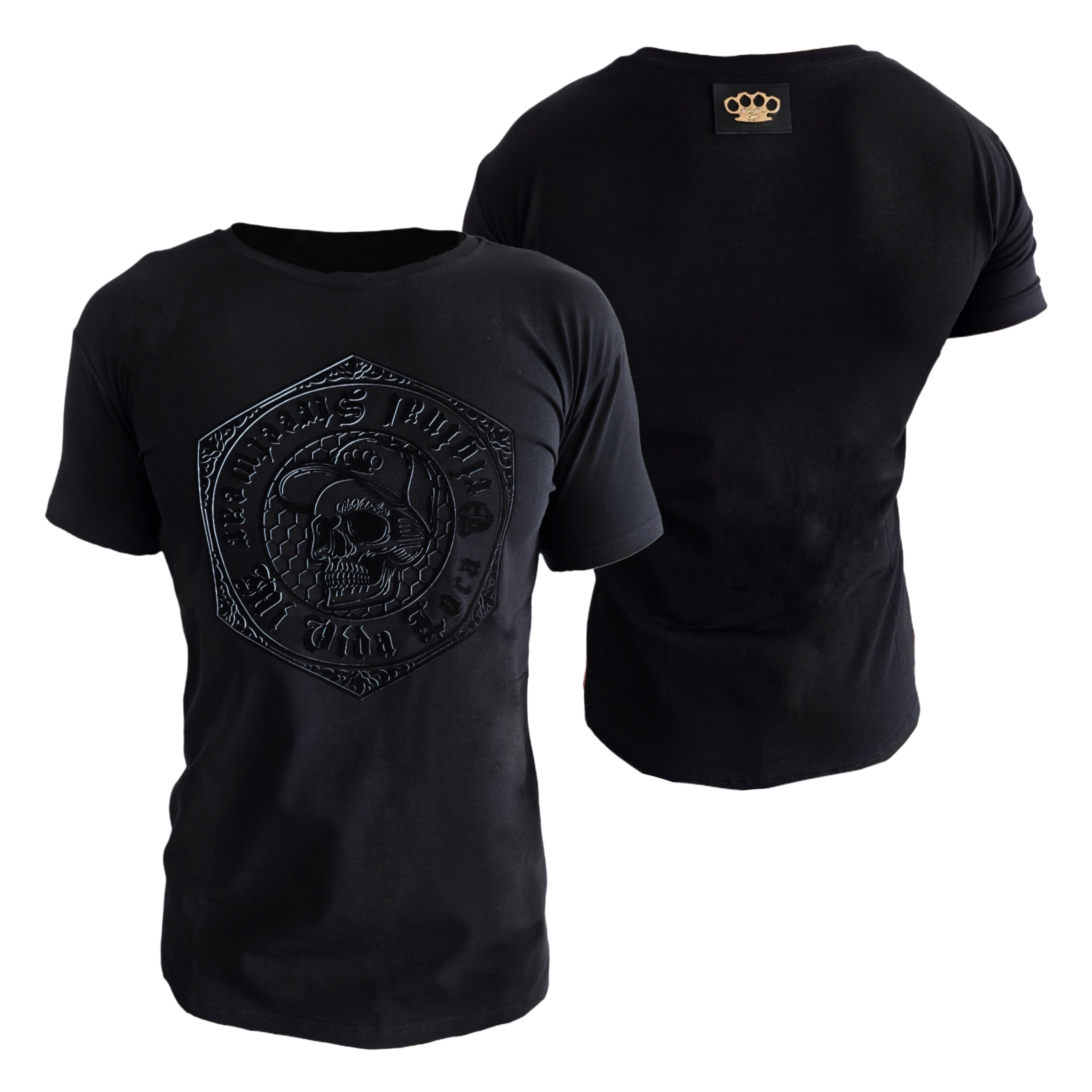 MVL Gold line "Hexagon skull" camiseta