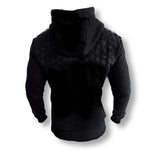 Afbeelding laden in Galerijviewer, MVL &quot;Geometric&quot; QF hoodie - black