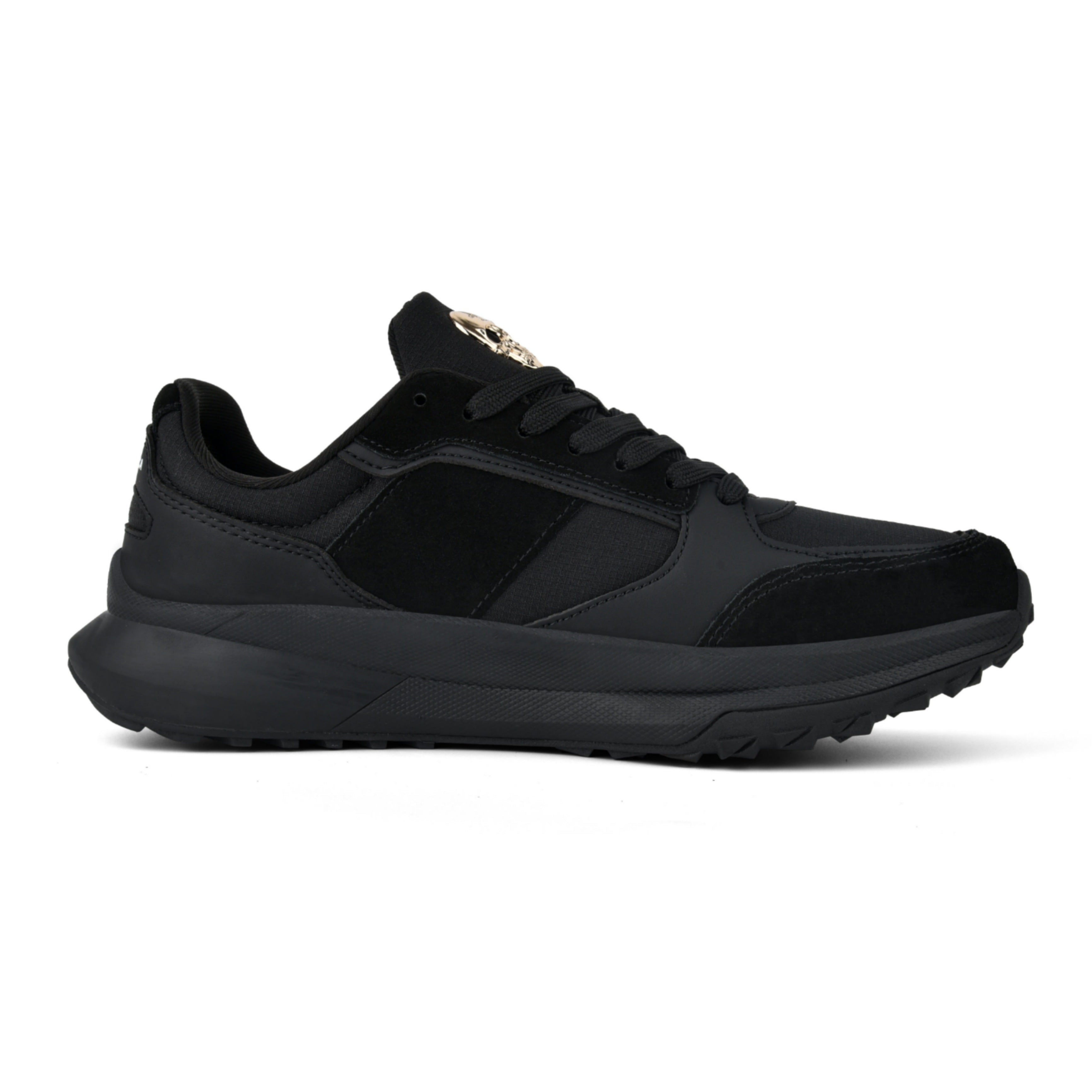 MVL Brass skalle sneakers svart/gull