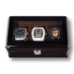 Charger l&#39;image dans la visionneuse de la galerie, 3 x MVL Skull watch with wooden luxury case