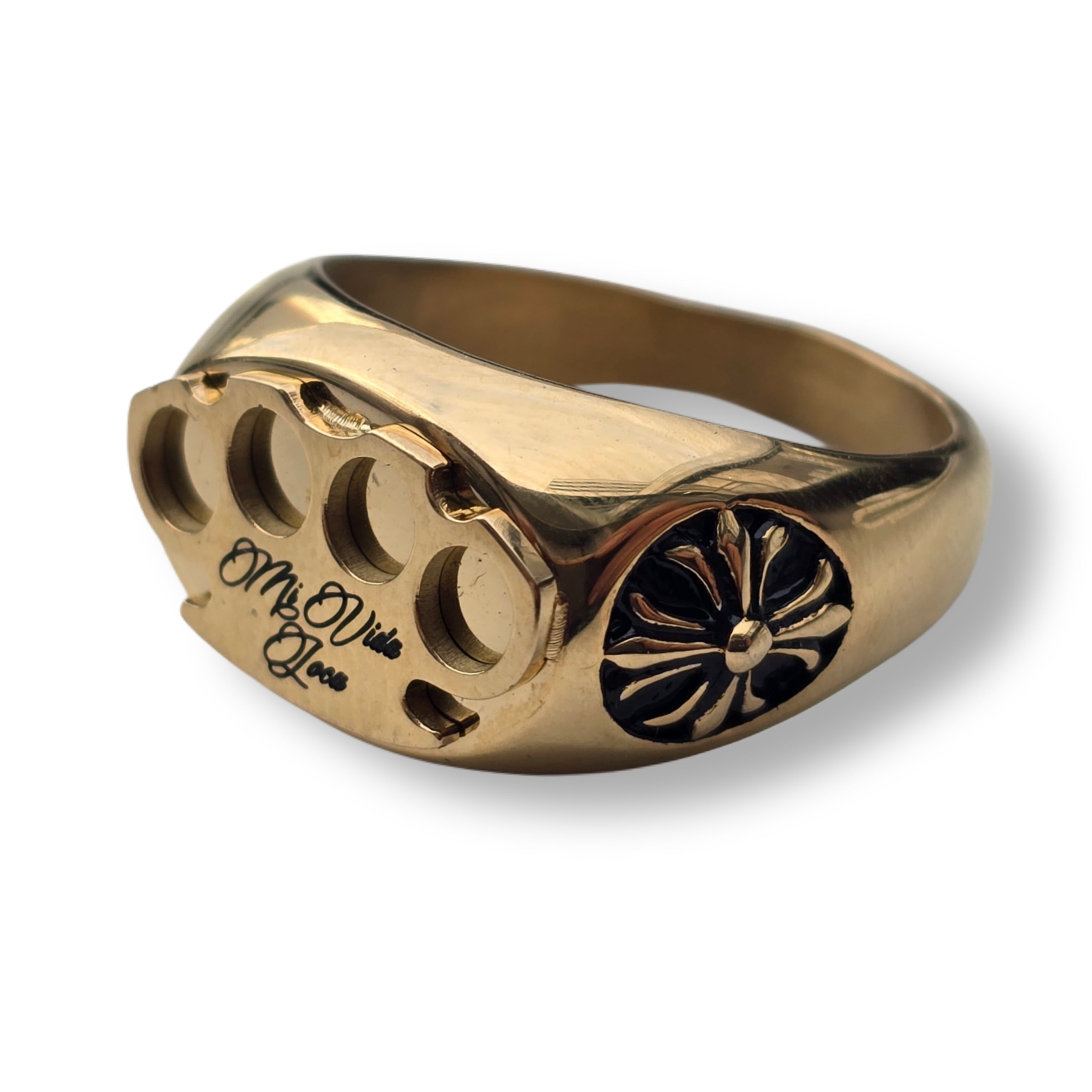 Anillo MVL Logo oro/oro