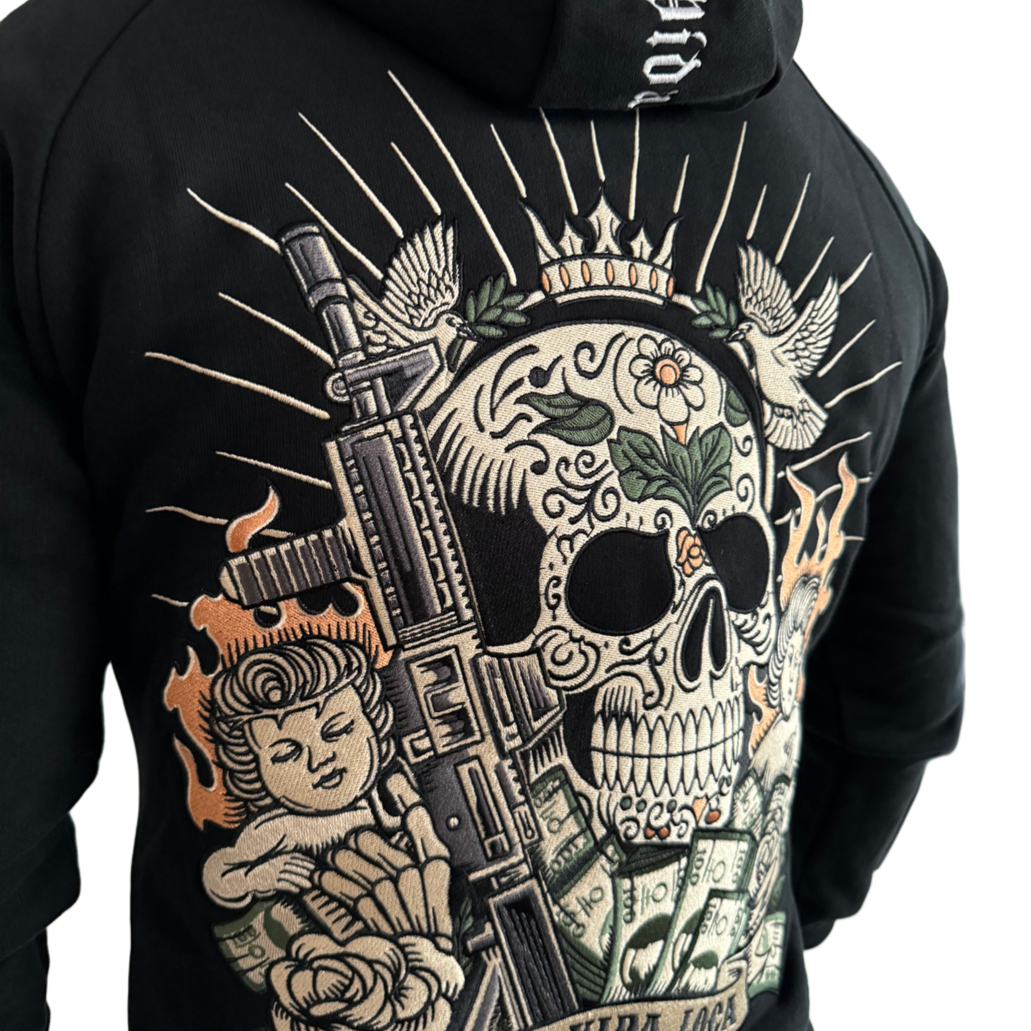 MVL ángeles y dinero hoodie - black