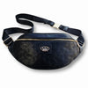 MVL embossed crossbody bag black - gold