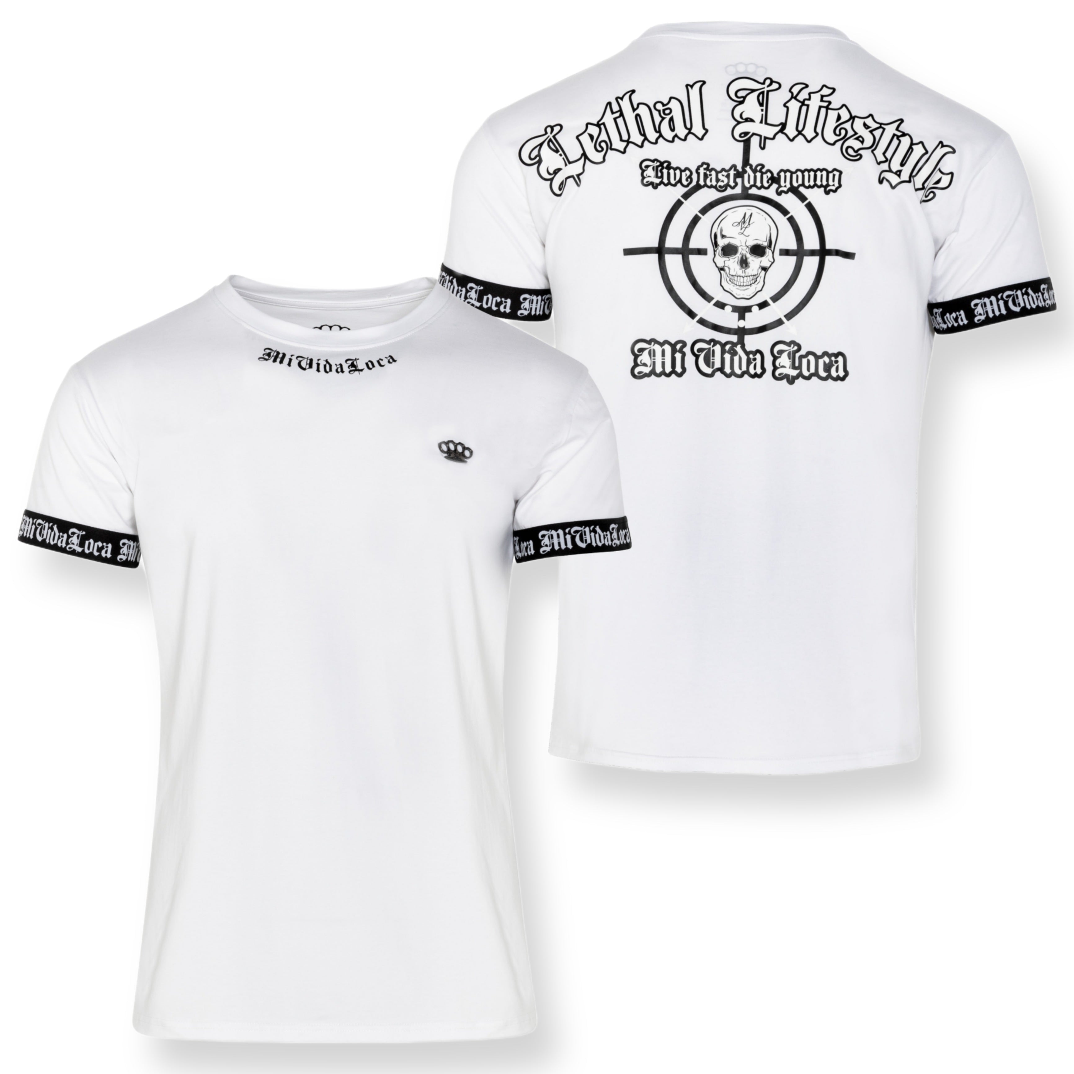 T-shirt MVL Lethal lifestyle - Blanc