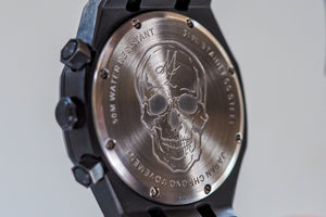 MVL Techno Chronograph Uhr - schwarz