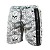 MVL «Skull madness» badeshorts - hvit