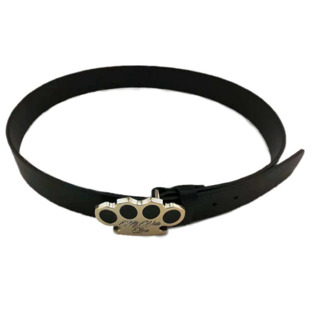 Ceinture en cuir MVL - or