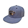 Czapka typu snapback MVL "Blue denim"