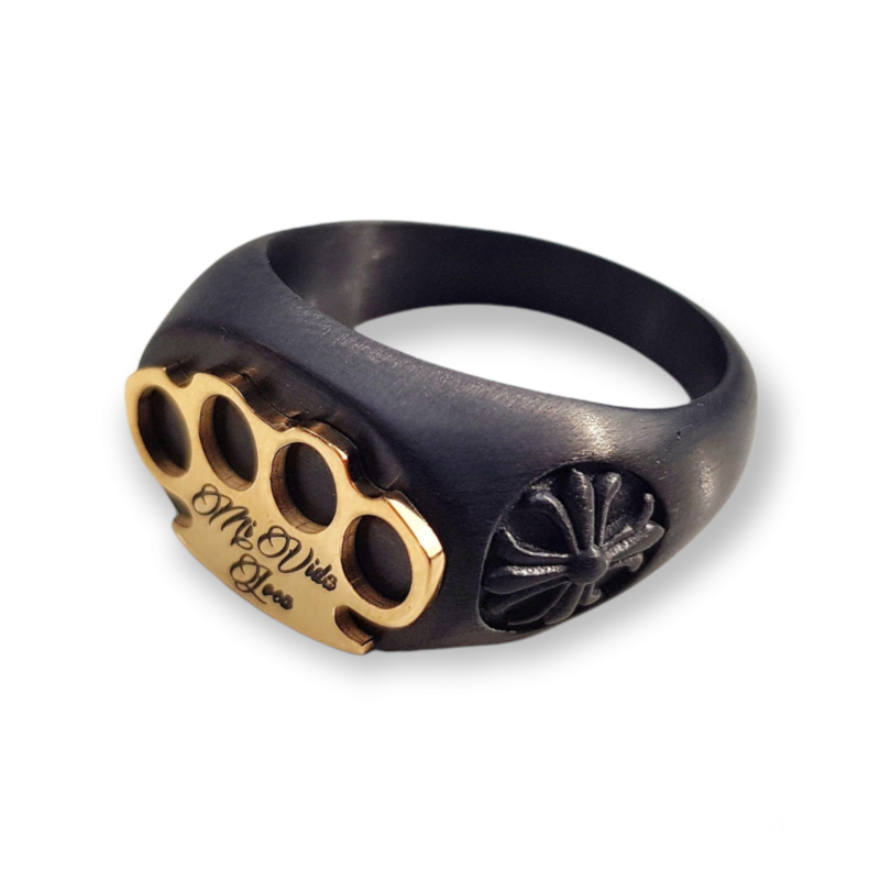 MVL logo ring - black