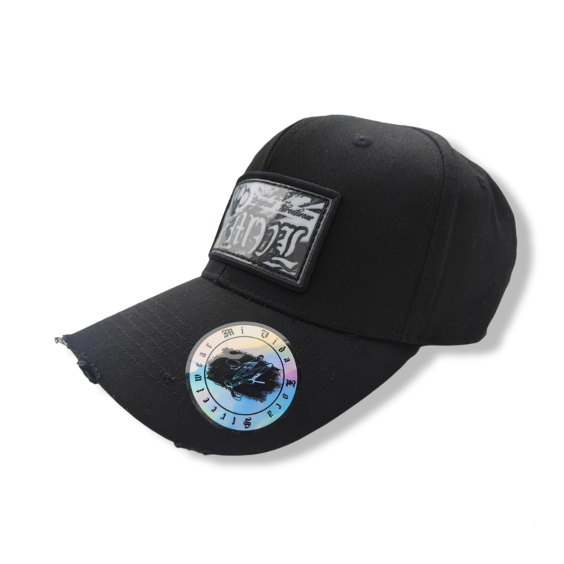 MVL Original Streetwear-Cap mit gebogenem Schirm - schwarz