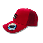 Cargar imagen en el visor de la galería, Gorra de rejilla MVL Black line - Roja