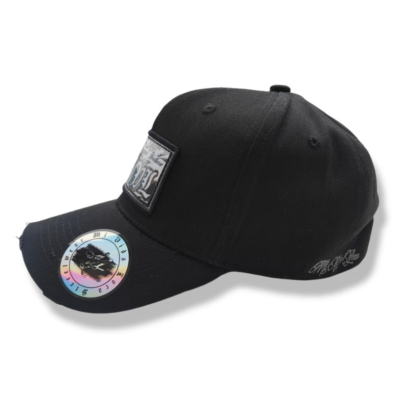 MVL Original Streetwear-Cap mit gebogenem Schirm - schwarz