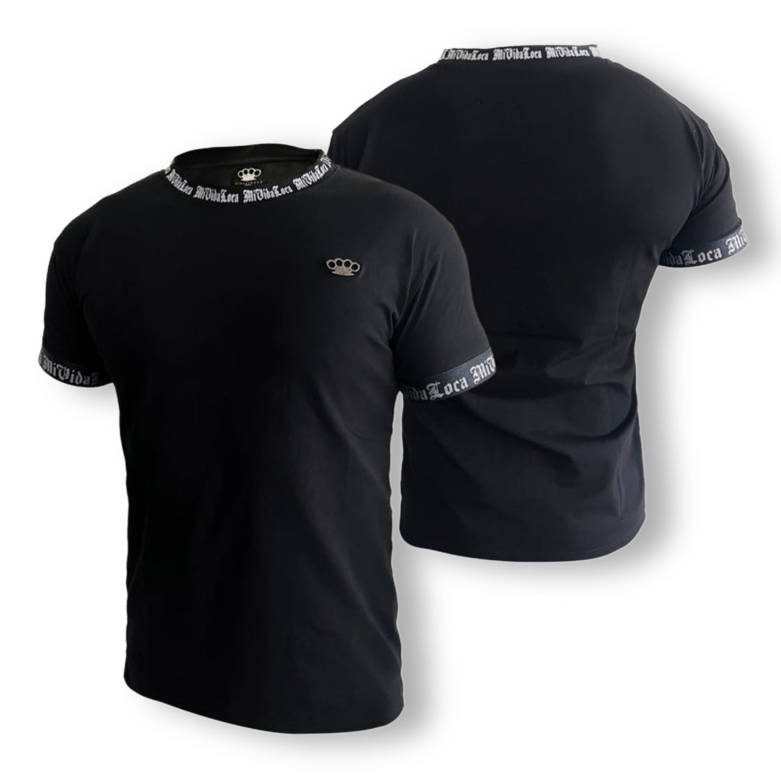 MVL "black line bandit" T-shirt - black/grey