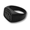 Línea MVL Black - anillo Signet negro